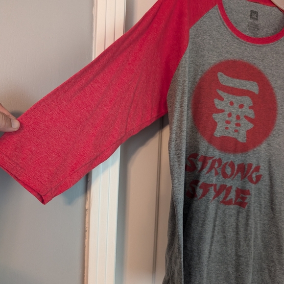 WWE "Strong Style" (Shinsuke Nakamura) 3/4 Sleeve Shirt - Picture 4 of 5